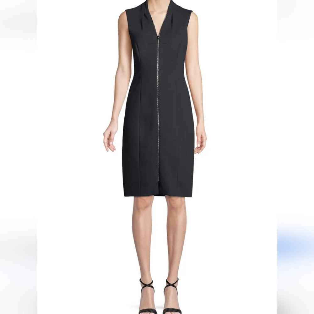 EUC: Elie Tahari Verdi Zip-Front Dress
